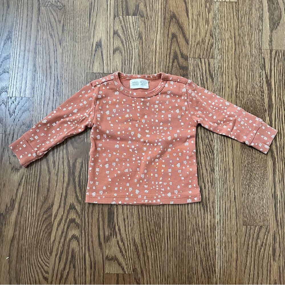 Hazel Village organic cotton long sleeve tee, size 12-18M